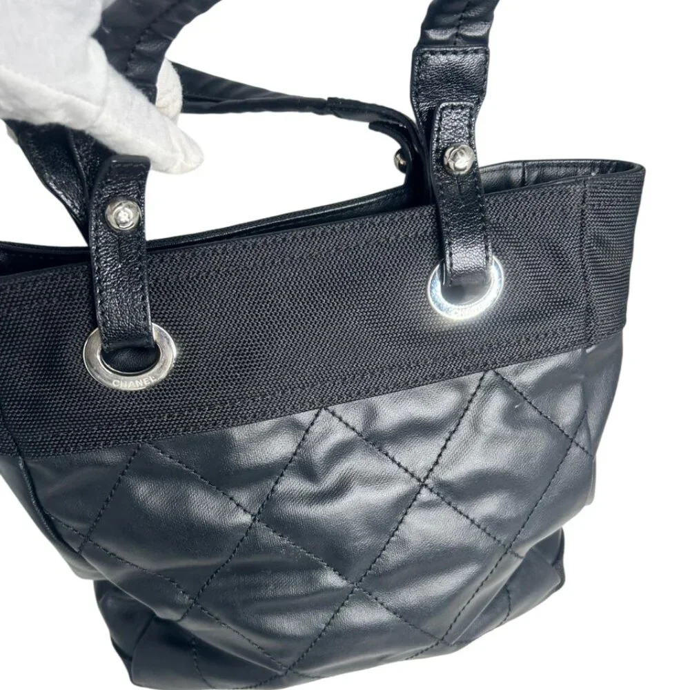💎✨BEAUTIFUL✨💎AUTHENTIC CHANEL Tote Bag Black - Picture 4 of 16